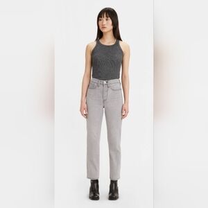 Levi's Gray Straight Leg Women's Jeans